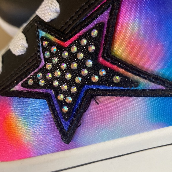 Skechers Shoes Girls Size 5, 6 Black Pink Starry Cloud MultiColored Sneakers - Picture 7 of 9